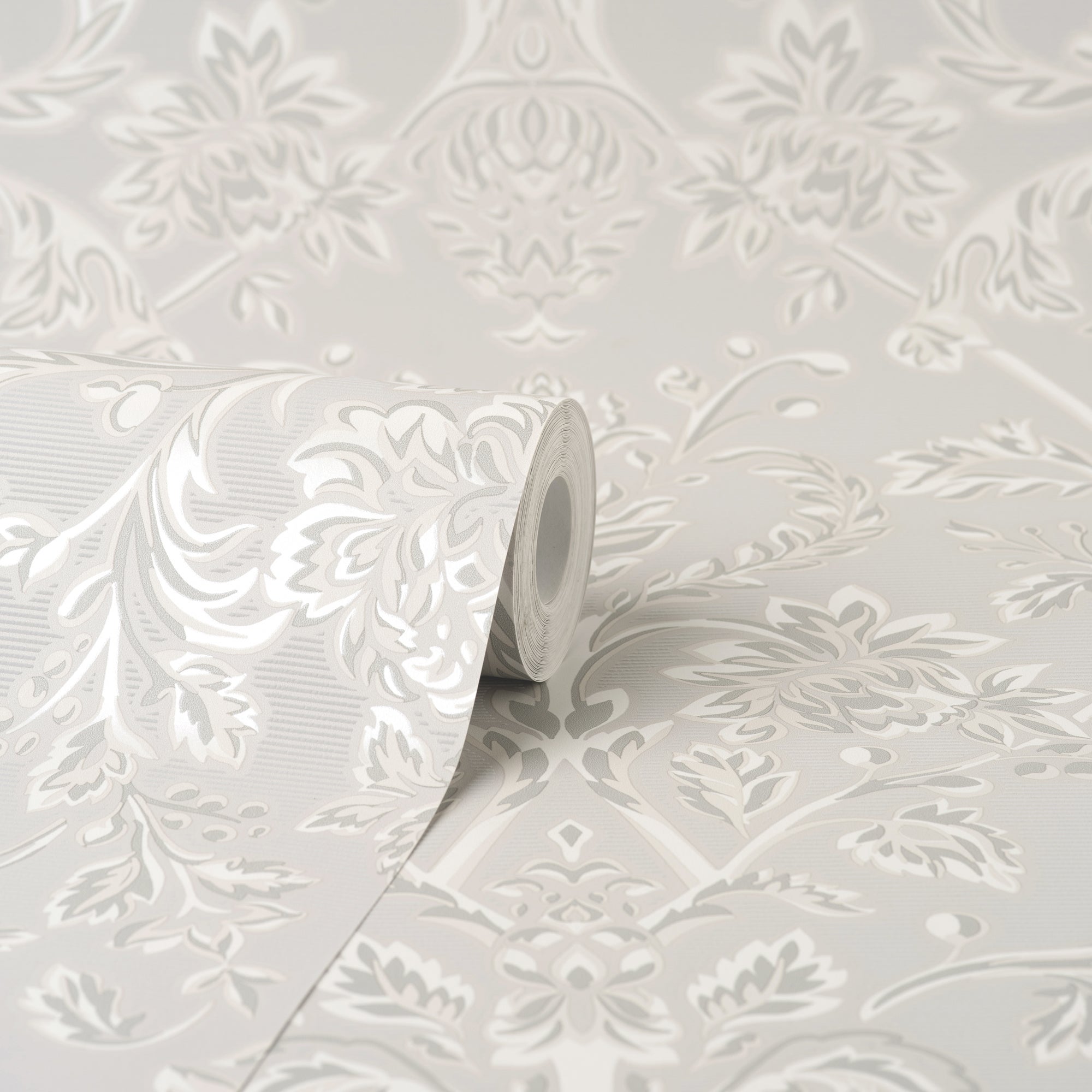 Dorma Remington Grey Wallpaper Dunelm