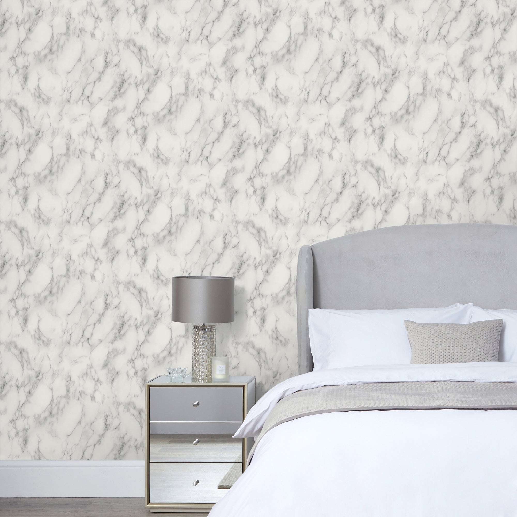 Grey Marble Wallpaper | Dunelm