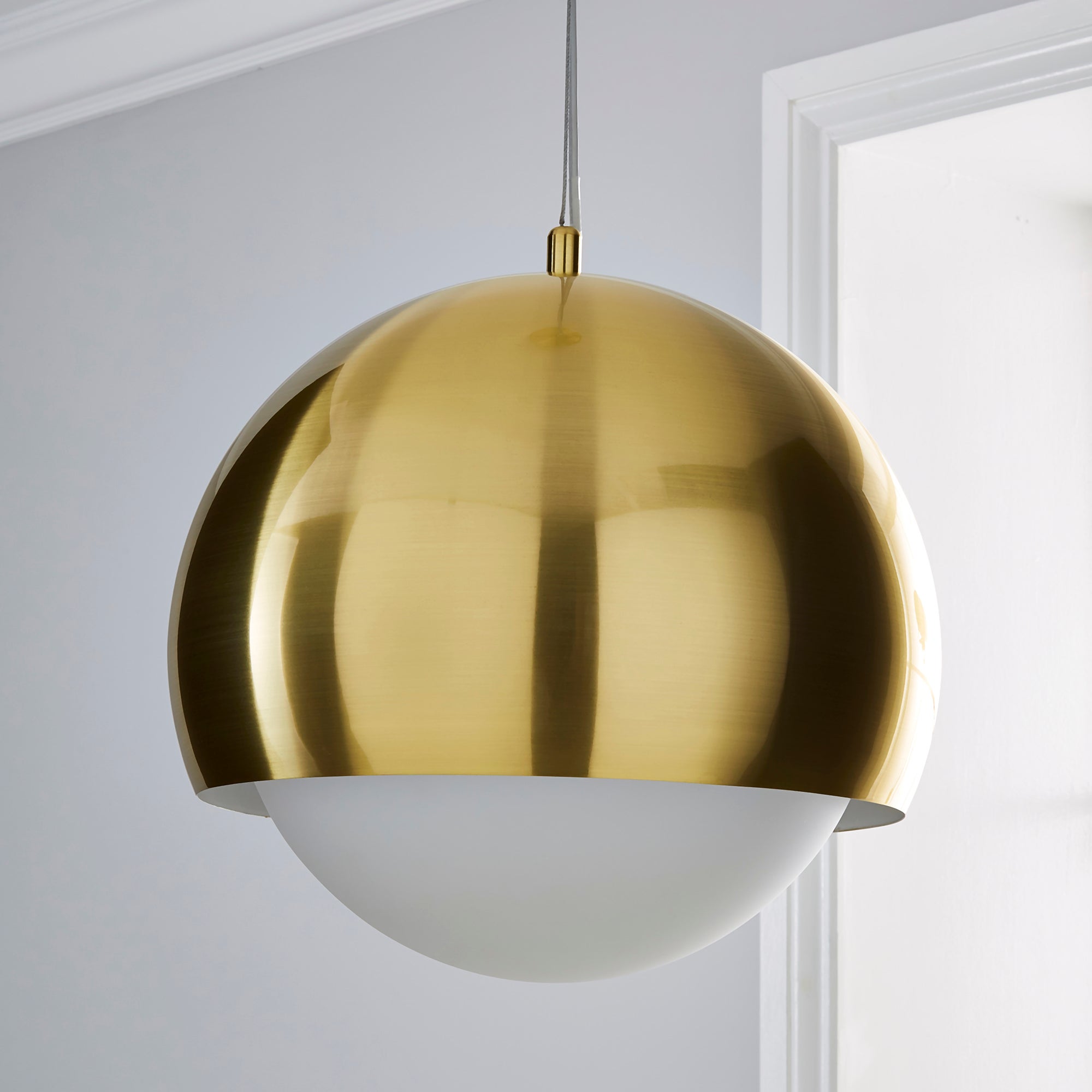 Lara 1 Light Brass Ceiling Fitting | Dunelm