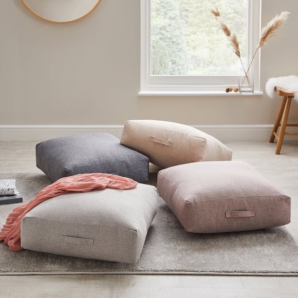 linen floor pillow