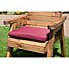 Charles Taylor 4 Seater Wooden Conversation Set with Burgundy Seat Pads