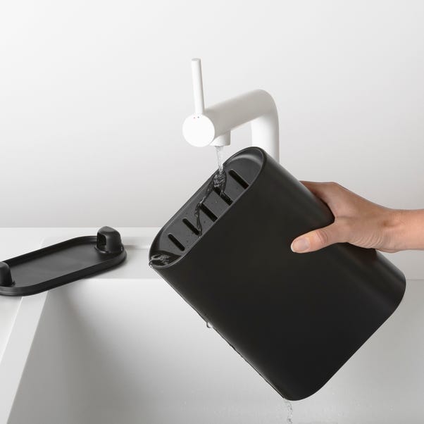 Brabantia Tasty+ Grey Knife Block Set | Dunelm