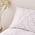 Leo Pintuck 100% Cotton White Duvet Cover and Pillowcase Set  undefined