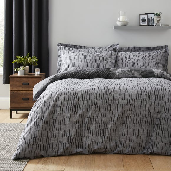 dark grey bedding dunelm