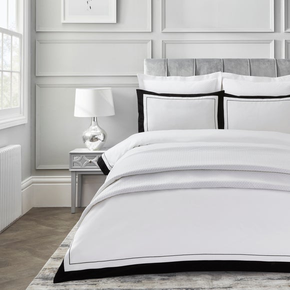 dorma bedding black and white