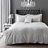 Tegan Silver Textured Duvet Cover and Pillowcase Set  undefined