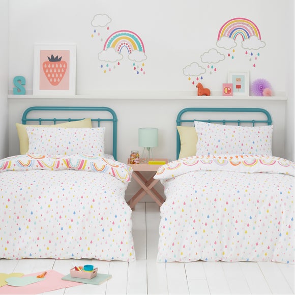 rainbow single duvet