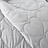Grey Heart Bedspread