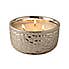 Hammered Metal Silver White Oud and Magnolia Multiwick Scented Candle Silver