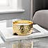 Hammered Metal Gold Amber and Mandarin Multiwick Scented Candle Gold