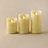 Churchgate Set of 3 Black Pepper and Sandalwood Scented LED Candles Brown
