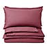 Non Iron Plain Dye Claret Standard Pillowcase Pair