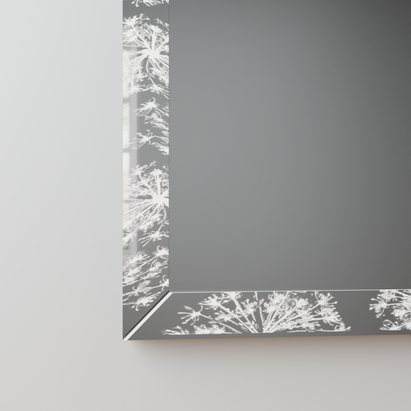 Cow Parsley Over Mantle Mirror 60x90cm Dunelm