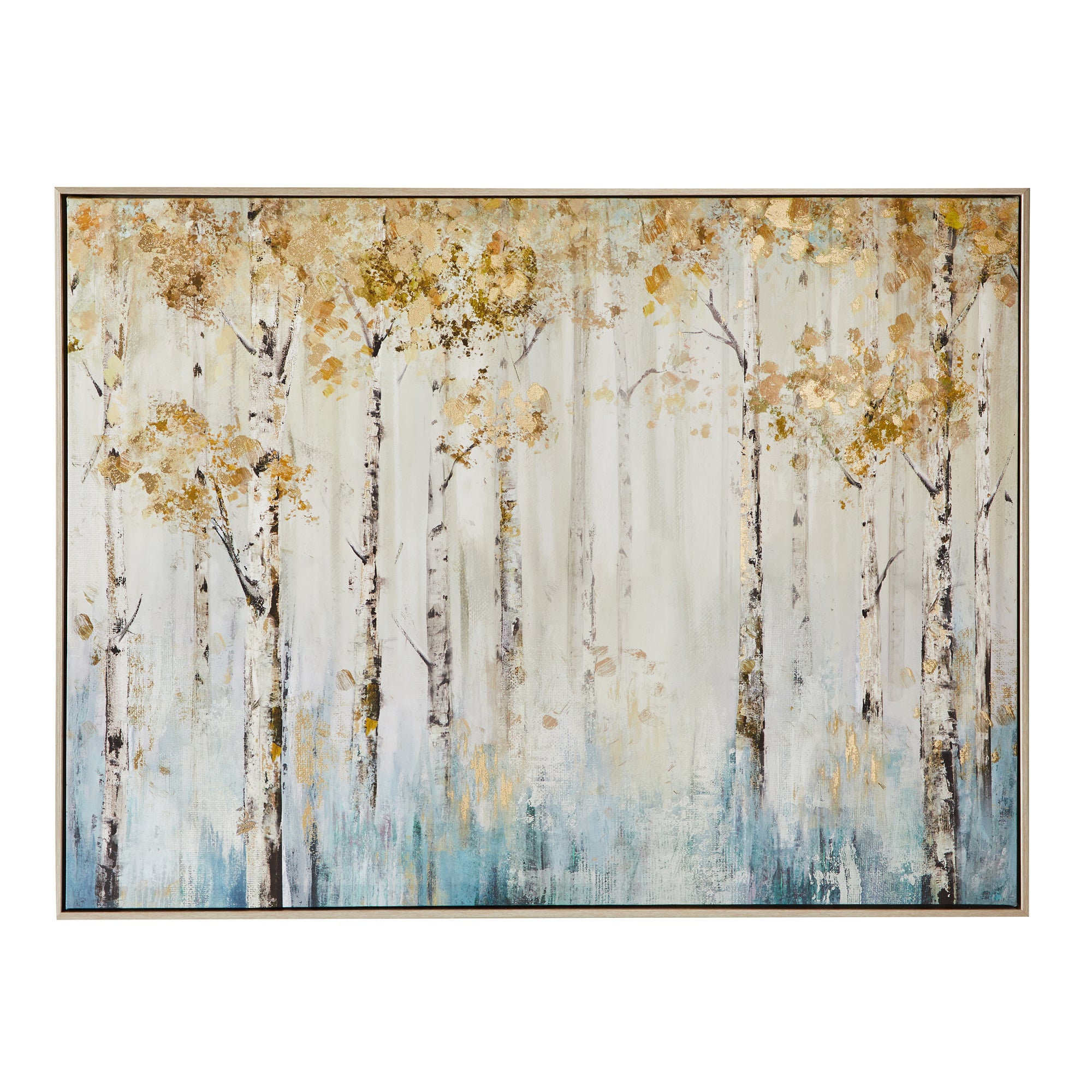 Misty Woods Foiled Boxed Canvas | Dunelm