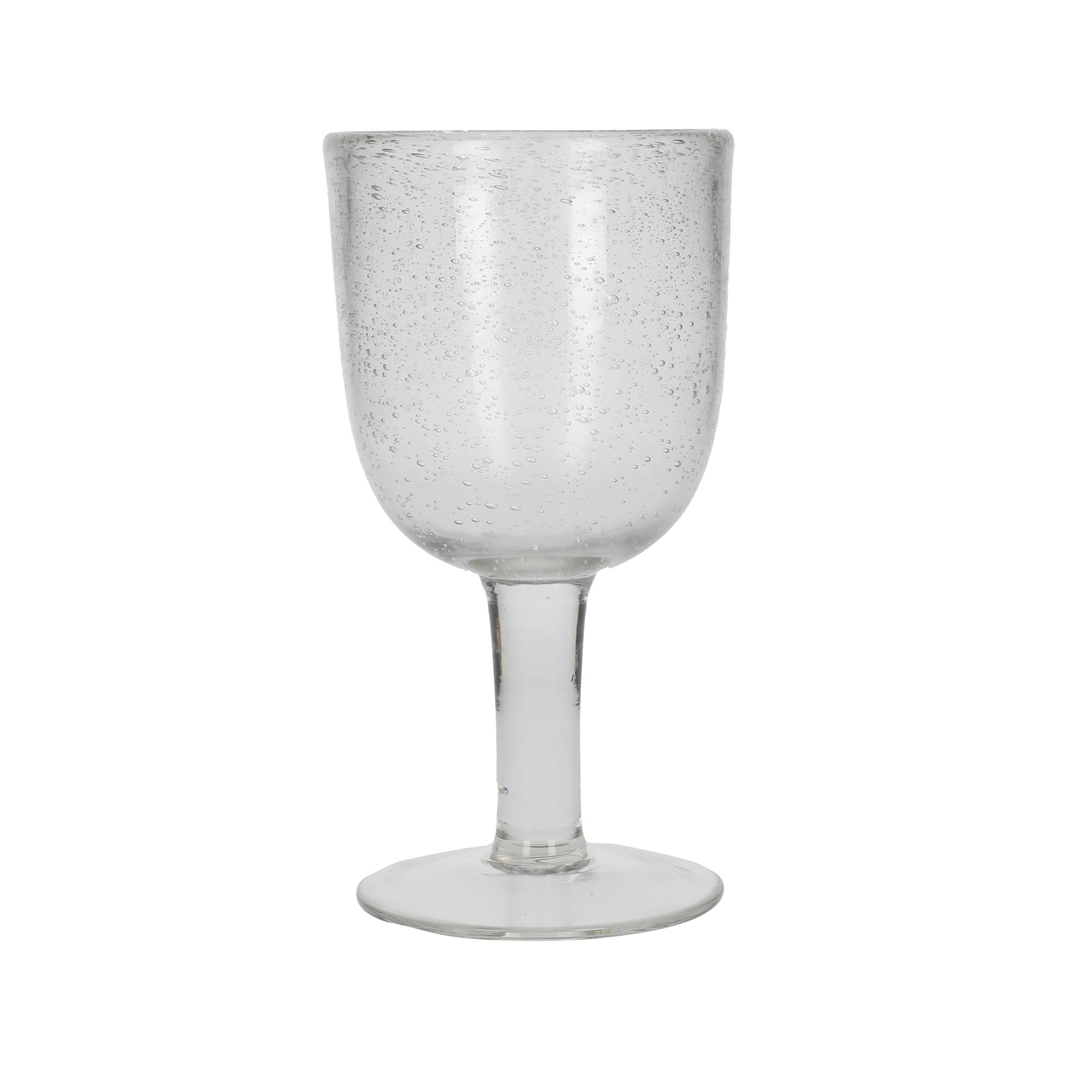 Clear Bubble Wine Glass Dunelm 