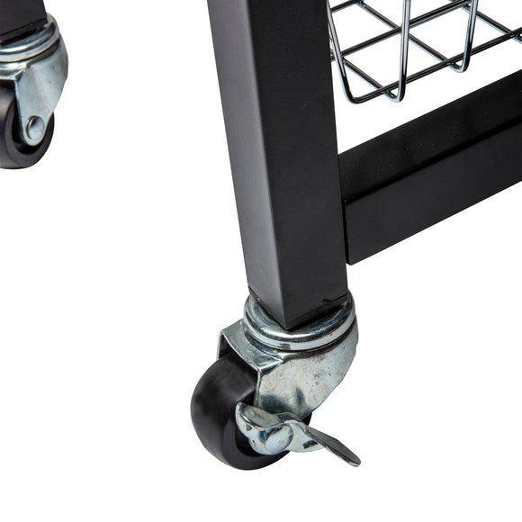 Ashwell Black Kitchen Trolley Dunelm