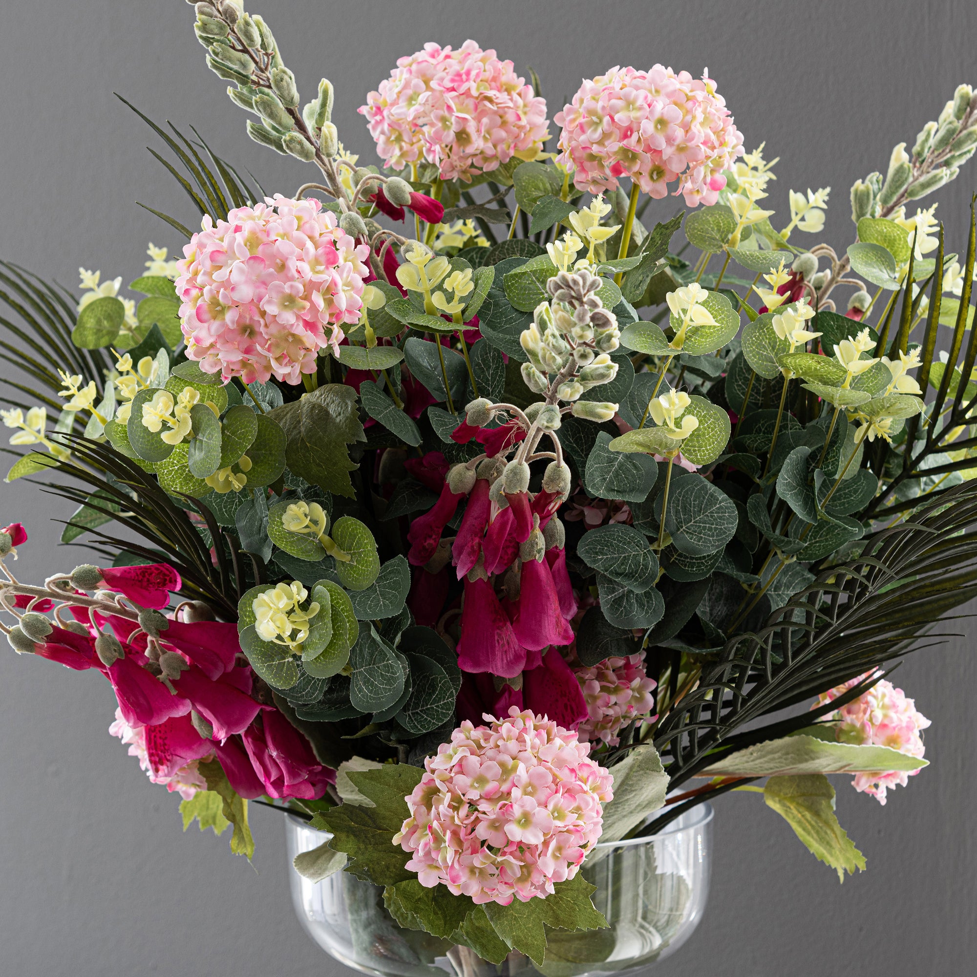 Florals Forever Everly Foxglove Luxury Bouquet Pink 63cm | Dunelm