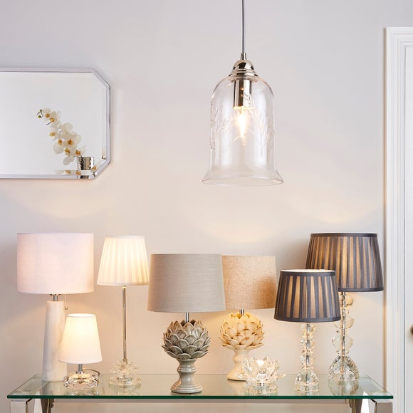 dunelm crystal table lamps