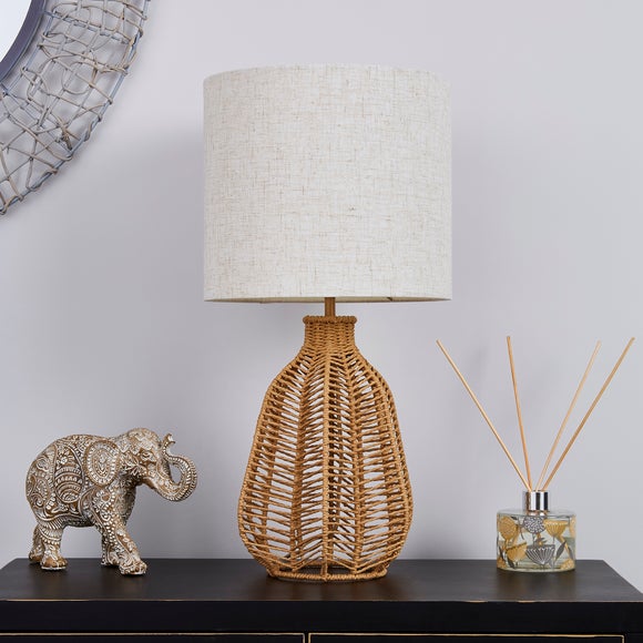 feather table lamp dunelm