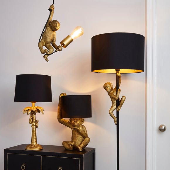 dunelm monkey lamp