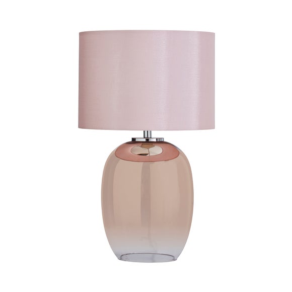 dunelm pink table lamp