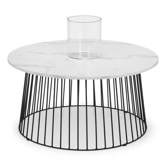 white coffee table dunelm