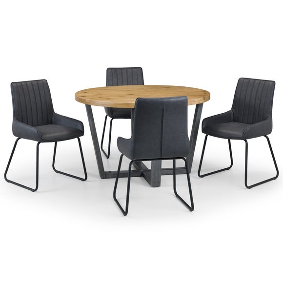 Round Dining Table Dunelm Flash S, Davenport Round Dining Table With 4 Chairs