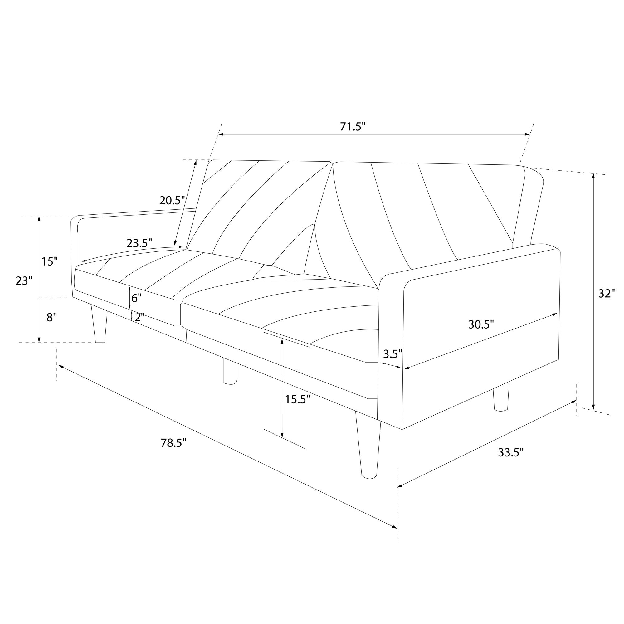 Paxson Linen Sofa Bed | Dunelm
