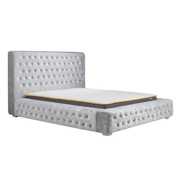 Grande Crushed Velvet Bed Dunelm