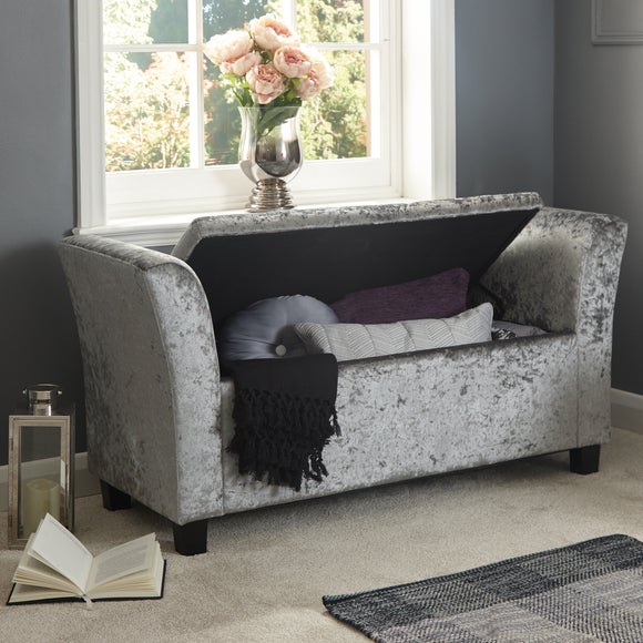 Crushed velvet window seat Clearance