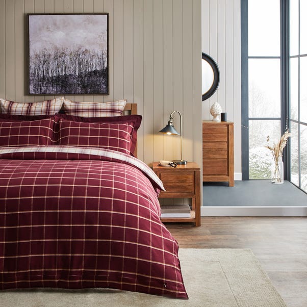 Dorma Finlay Reversible Red Checked Duvet Cover And Pillowcase Set Dunelm - Dorma Red Check Bedding Dorma Finlay Reversible Red Checked Duvet Cover And Pillowcase Set Dunelm - Dorma Red Check Bedding