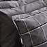 Dorma Lochaber Grey Checked Continental Pillowcase Pair Grey