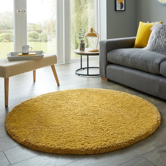 Cosy Teddy Round Rug Dunelm