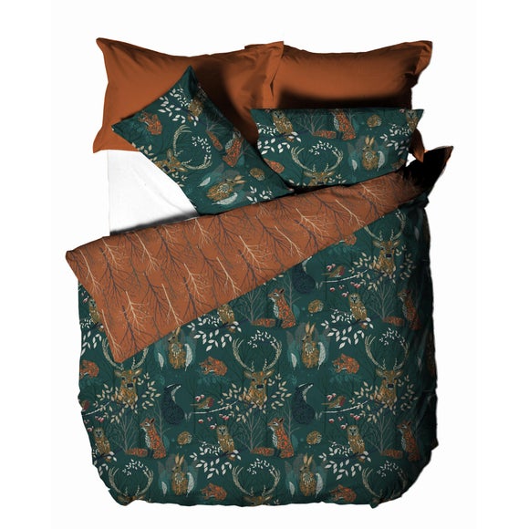 riva forest fauna duvet cover