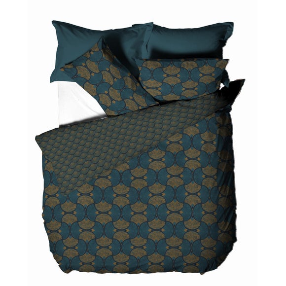 riva decora teal duvet cover