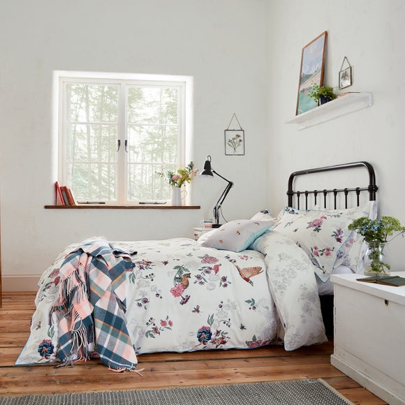 Joules Woodland Floral 100 Cotton Oxford Pillowcase Dunelm