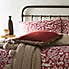 Furn. Scandinavian Woodland 100% Brushed Cotton Reversible Red Duvet Cover and Pillowcase Set  undefined