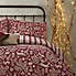 Furn. Scandinavian Woodland 100% Brushed Cotton Reversible Red Duvet Cover and Pillowcase Set  undefined
