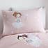 Catherine Lansfield Make A Wish Glow in The Dark Single Duvet Cover and Pillowcase Set Light Pink undefined