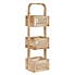 French Cane Natural Caddy  Natural (Beige)
