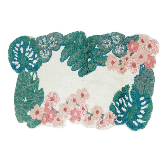 Folla Green Bath Mat Dunelm