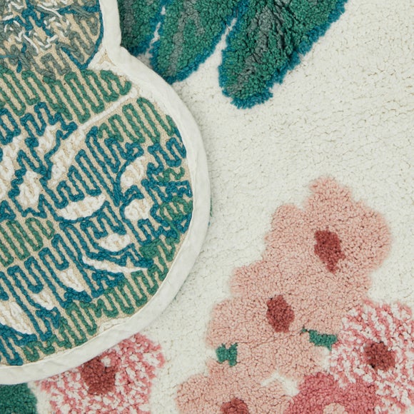 Folla Green Bath Mat Dunelm