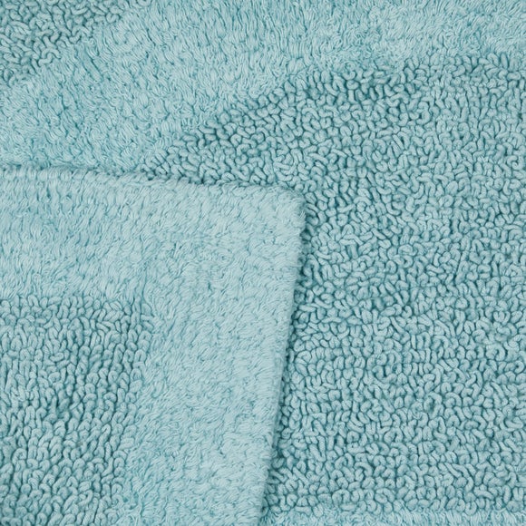 Supersoft Duck Egg Semi Circle Bath Mat Dunelm