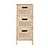 French Cane Natural Drawers Natural (Brown)