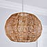 Wicker Woven Easy Fit Pendant Natural Natural