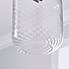 Elodie Ribbed Glass Easy Fit Pendant Clear Lustre Clear