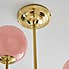 Gigi Pink Ceiling Fitting  Gold