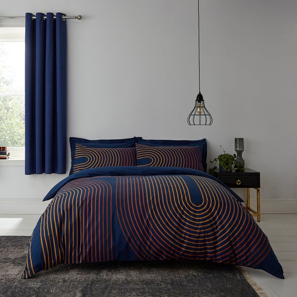 meyer blue duvet cover and pillowcase set