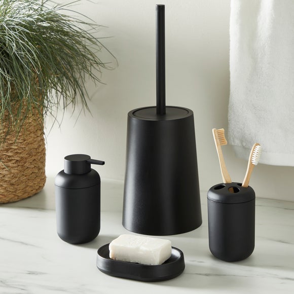 Soft Touch Matte Charcoal Soap Dish Dunelm