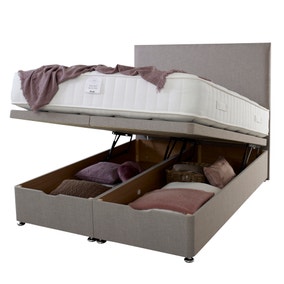 End Opening Ottoman Bed Dunelm, King Size Bed Underneath Storage